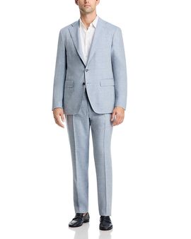 Canali Canali Capri Linen & Wool Melange Solid Slim Fit Suit