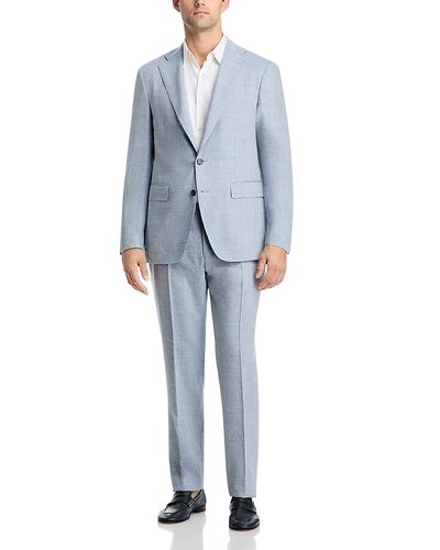 Canali Canali Capri Linen & Wool Melange Solid Slim Fit Suit