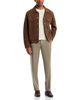 Canali Canali Capri Regular Fit Flat Front Flannel Trousers - 2