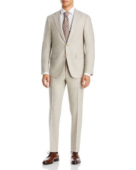 Canali Canali Capri Slim Fit Melange Solid Suit