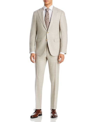 Canali Canali Capri Slim Fit Melange Solid Suit