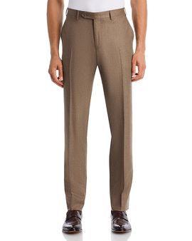 Canali Canali Capri Slim Fit Wool Flannel Trousers