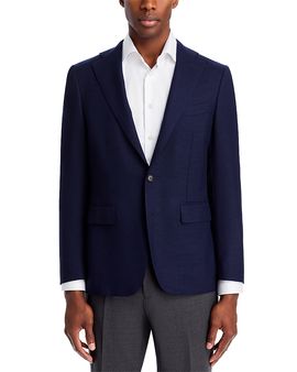 Canali Canali Capri Textured Solid Slim Fit Sport Coat