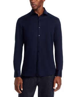 Canali Canali Cotton & Lyocell Jersey Sportshirt
