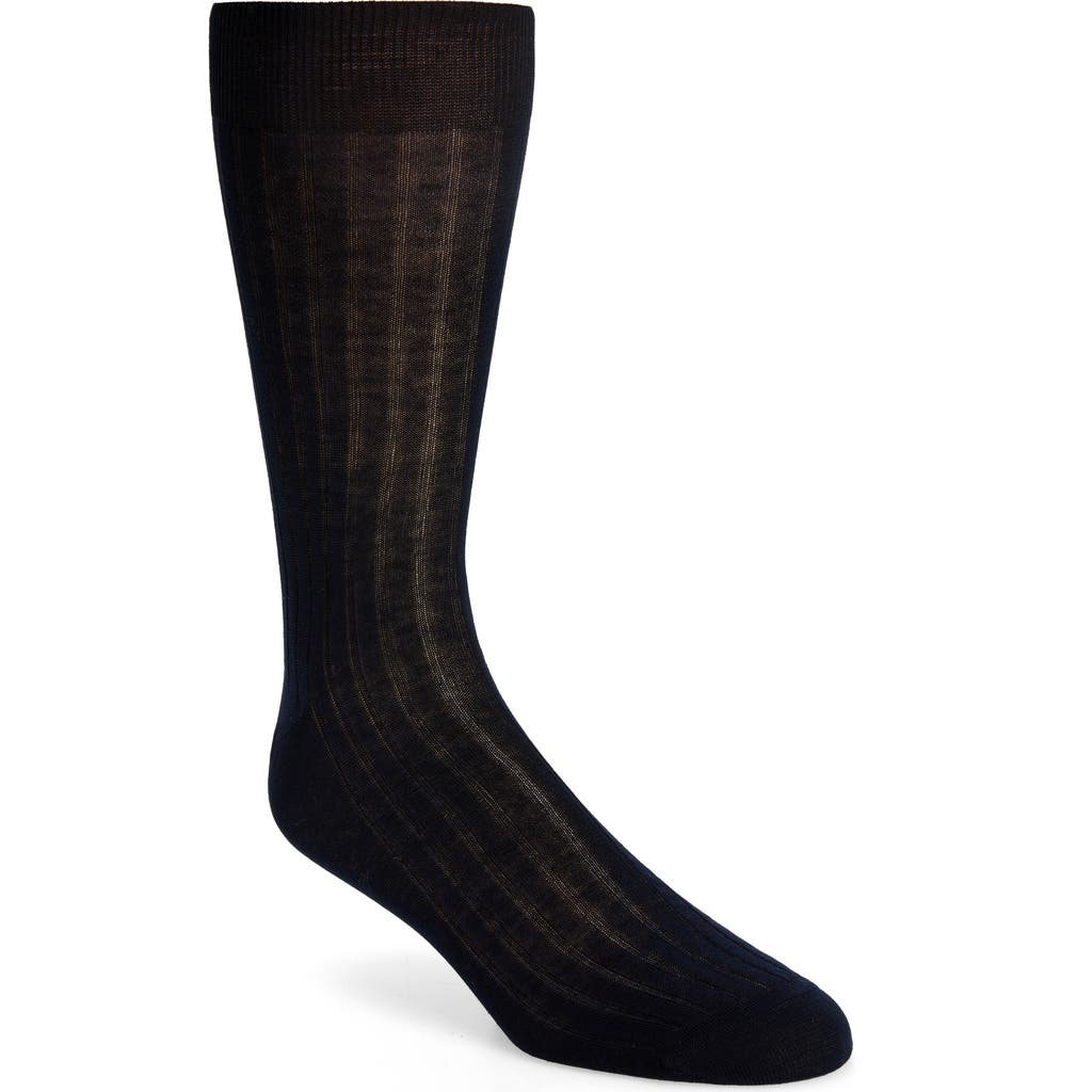 Canali Canali Cotton Rib Dress Socks