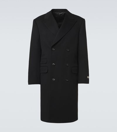 Canali Canali Double-breasted wool and cashmere coat
