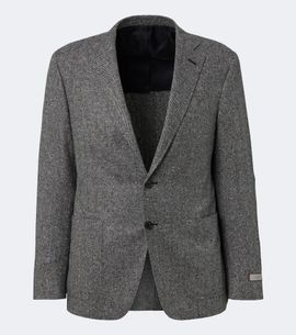 Canali Canali Herringbone wool and cashmere blazer
