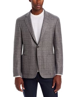 Canali Canali Kei Textured Solid Trim Fit Sport Coat
