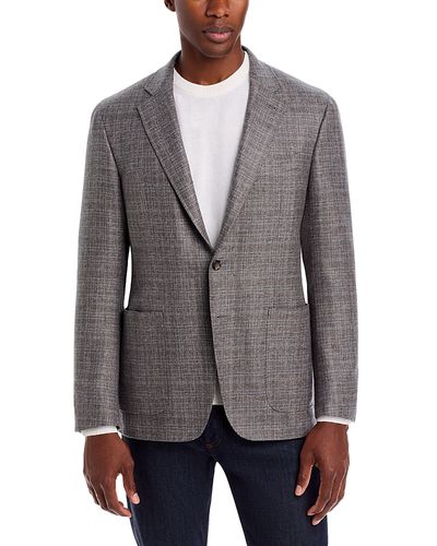 Canali Canali Kei Textured Solid Trim Fit Sport Coat