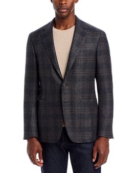 Canali Canali Kei Tonal Plaid Trim Fit Sport Coat