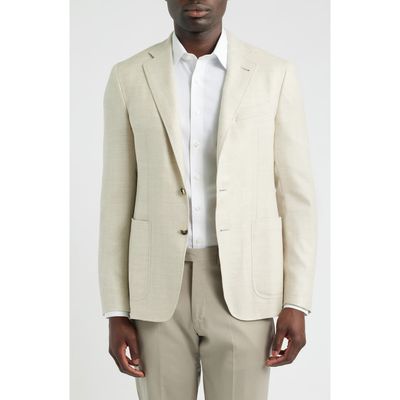 Canali Canali Kei Trim Fit Herringbone Sport Coat