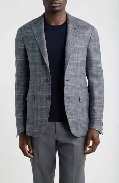 Canali Canali Kei Trim Fit Plaid Sport Coat