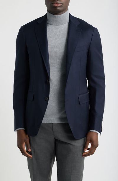 Canali Canali Kei Trim Fit Travel Cashmere Sport Coat