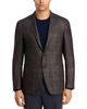 Canali Canali Kei Wool, Silk & Cashmere Windowpane Unstructured Trim Fit Sport Coat - 3