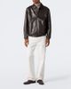 Canali Canali Leather blouson jacket - 3
