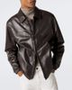 Canali Canali Leather blouson jacket - 5