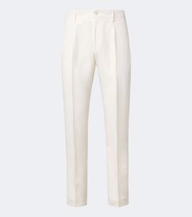 Canali Canali Linen and silk slim pants