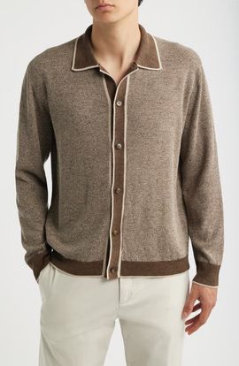Canali Canali Linen Blend Cardigan