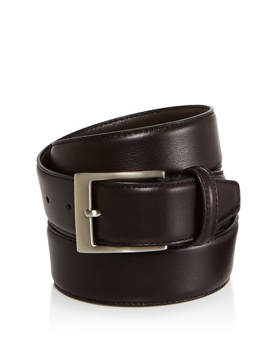 Canali Canali Men's Basic Smooth Leather Belt