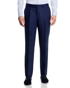 Canali Canali Monza Pleat Melange Regular Fit Pants