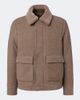 Canali Canali Shearling-trimmed wool and cashmere jacket - 1