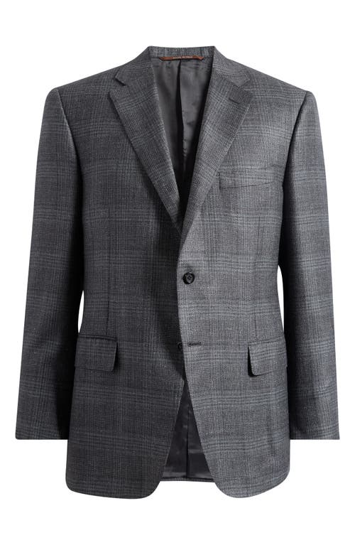 Canali Canali Siena Regular Fit Plaid Wool Sport Coat