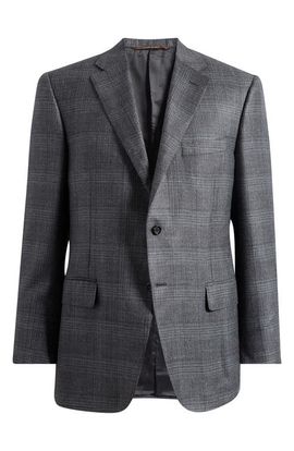 Canali Canali Siena Regular Fit Plaid Wool Sport Coat