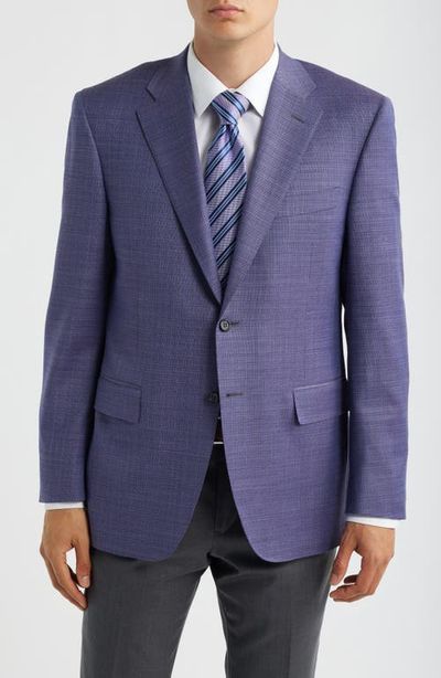 Canali Canali Siena Regular Fit Purple Mélange Wool Sport Coat