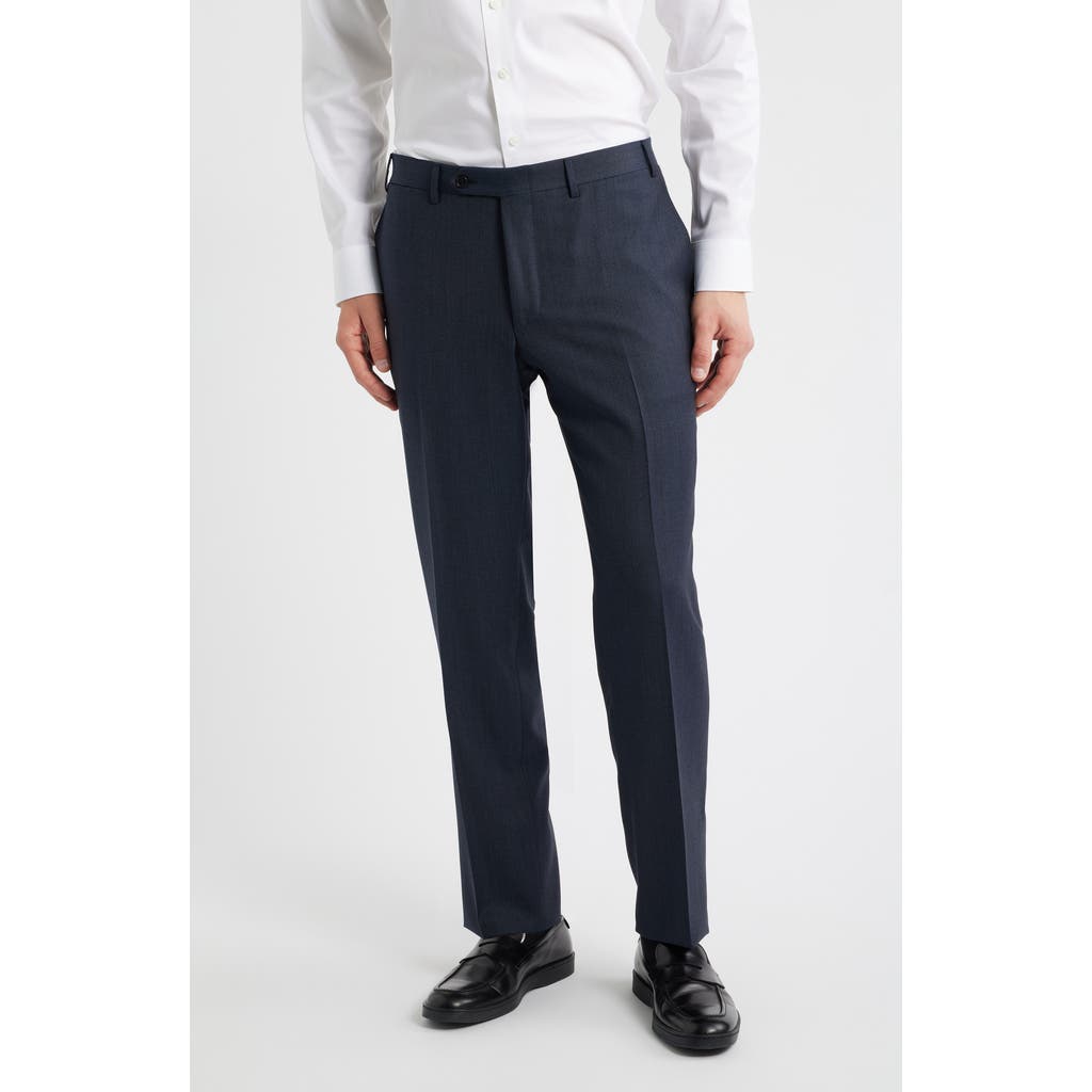 Canali Canali Siena Regular Fit Super 130s Wool Solid Dress Pants