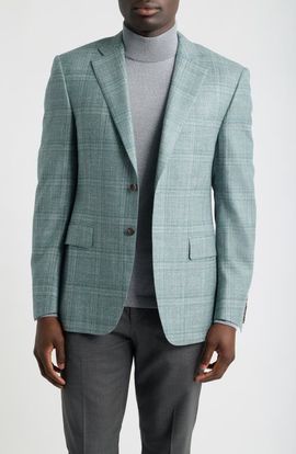 Canali Canali Siena Wool Silk & Cashmere Sport Coat