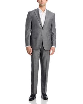 Canali Canali Sienna Denim-Effect Stripe Regular Fit Suit