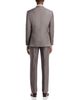 Canali Canali Sienna Greige Regular Fit Denim Effect Tonal Stripe Suit - 3