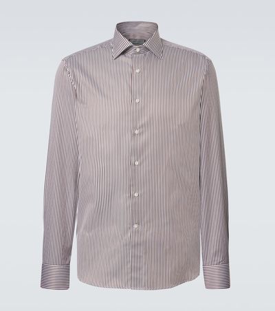 Canali Canali Striped cotton shirt