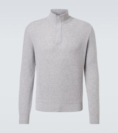 Canali Canali Waffle-knit wool and cashmere sweater