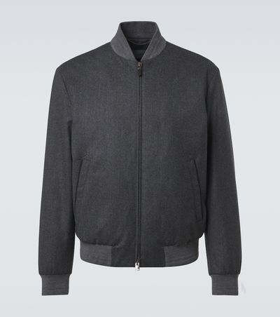 Canali Canali Wool bomber jacket