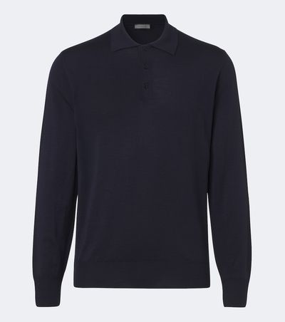 Canali Canali Wool polo shirt