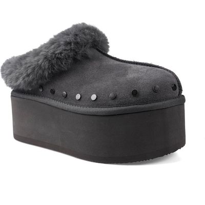 Candie's Candie's Sabi Faux Fur Platform Clog