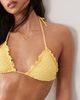Candypants Candypants broderie triangle bikini top in butter yellow - 4