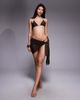 Candypants Candypants chocolate mesh sarong in brown - 1