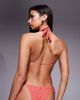 Candypants Candypants geometric print triangle bikini top in coral-Orange - 3