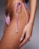 Candypants Candypants gingham tie side bikini bottoms in pink - 2