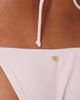 Candypants Candypants side tie bikini bottoms with contrast lace in baby pink - 2
