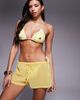 Candypants Candypants tie beach shorts in lemon yellow - 1