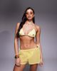 Candypants Candypants tie beach shorts in lemon yellow - 4