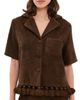 Cap D'Antibes Cap D'Antibes Antonia Shirt Brown - 1