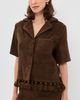 Cap D'Antibes Cap D'Antibes Antonia Shirt Brown - 2