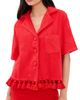 Cap D'Antibes Cap D'Antibes Antonia Shirt Red - 1