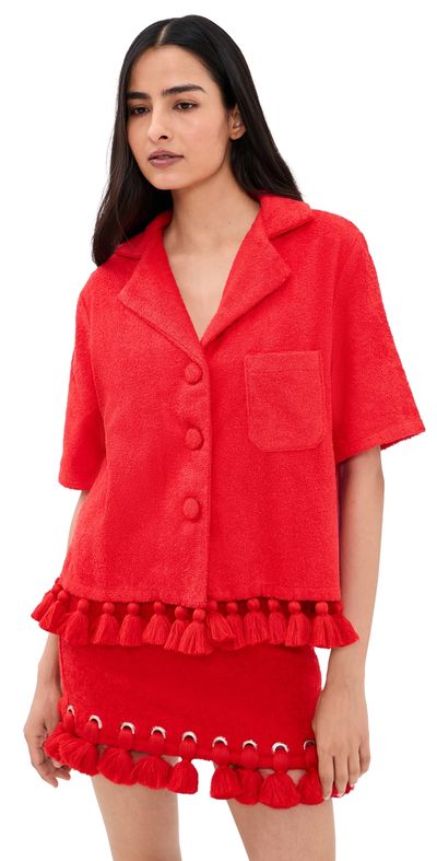 Cap D'Antibes Cap D'Antibes Antonia Shirt Red