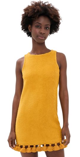 Cap D'Antibes Cap D'Antibes Manon Short Dress Golden Yellow