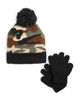 Capelli Capelli Boys' Camo Jacquard Knit Hat & Magic Gloves Set - 2